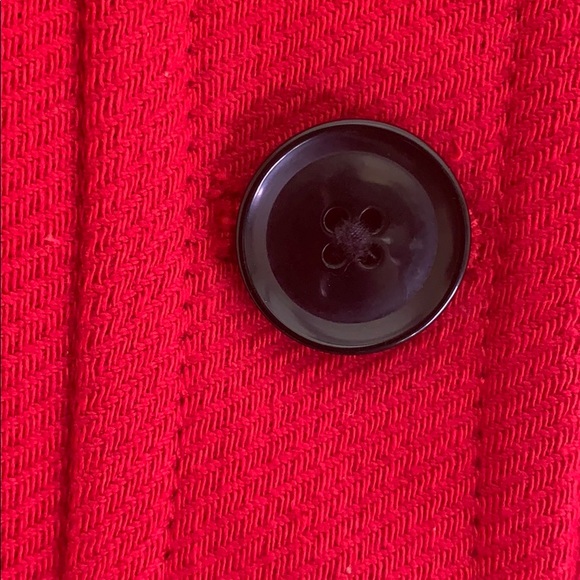 banana republic red coat with black buttons - Picture 7 of 9